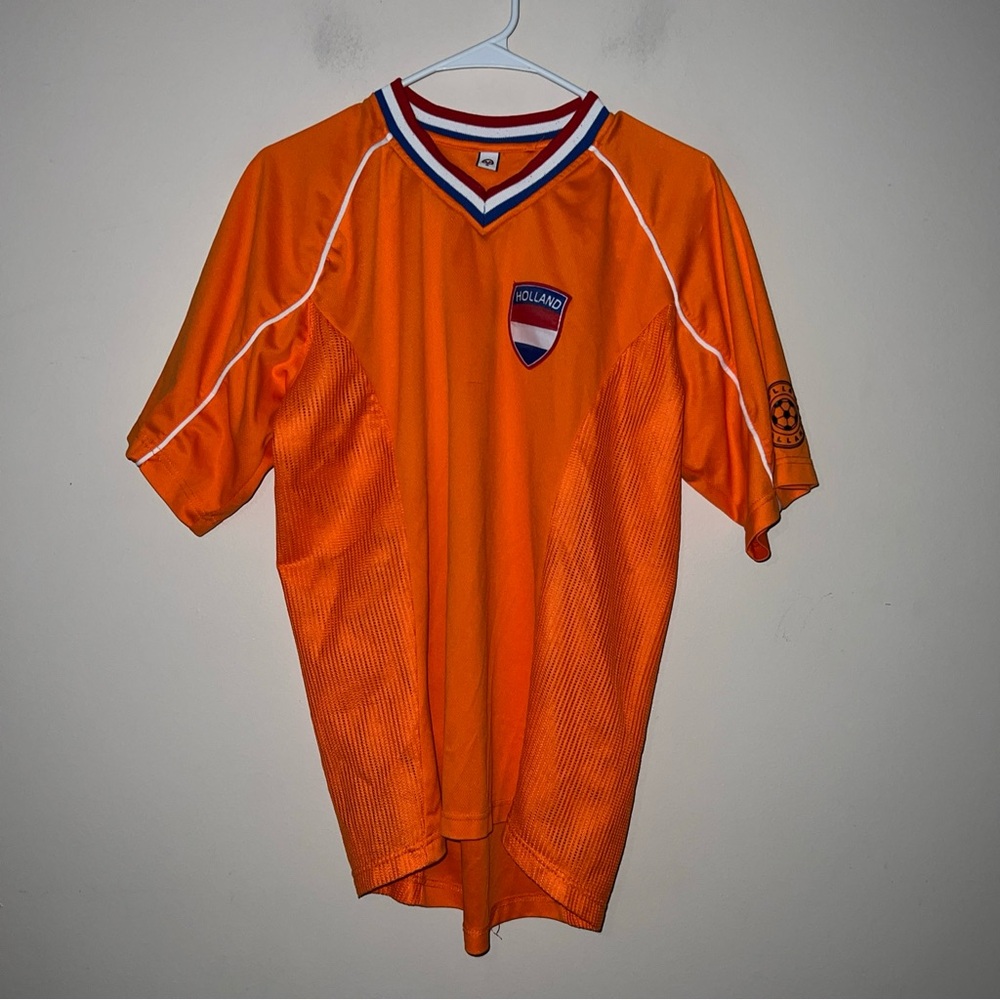 Holland The Netherlands Football Soccer Jersey Men Size Medium Orange